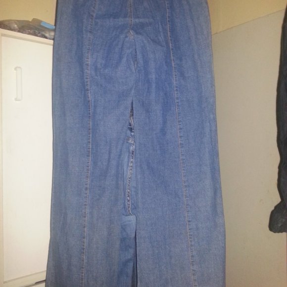 Calvin Klein Wide Leg Jeans w/ Tassel belt - Picture 7 of 8